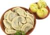 Lenten dumplings with potatoes and mushrooms