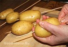Spirale de cartofi făcute din piure de cartofi